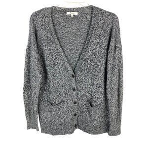 Madewell Knit Button-Up Marled Cardigan, Size S